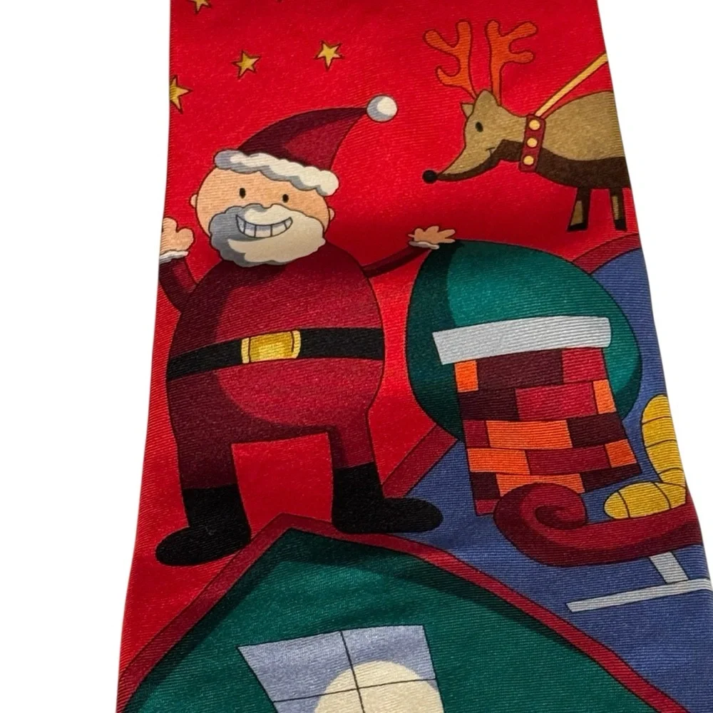 Save the children jingle bells 100% silk three men’s Christmas holiday ties